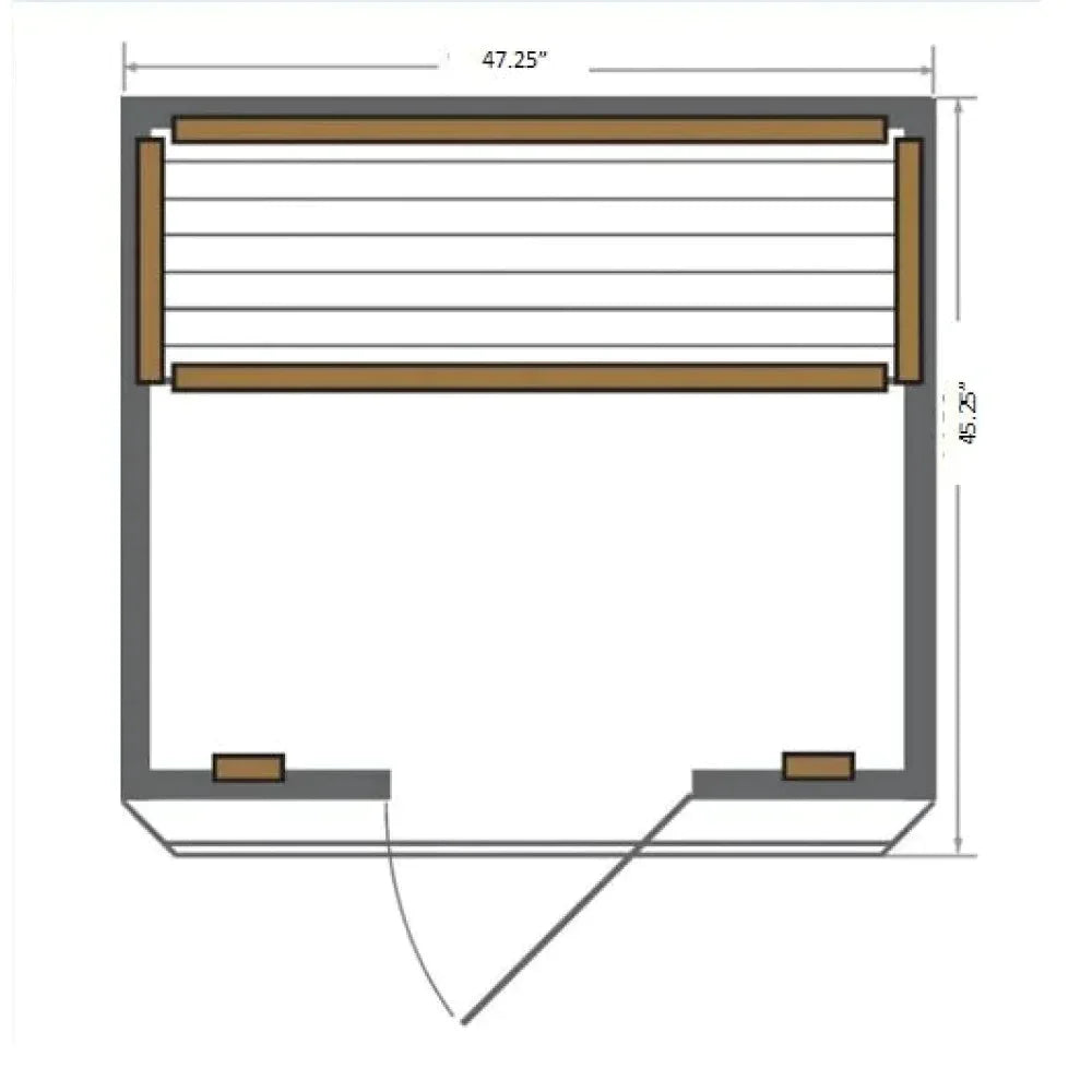 Sunray Sierra 2-Person FAR Infrared Sauna